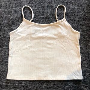 American Eagle Cropped White Tank | Adjustable Straps | Like New